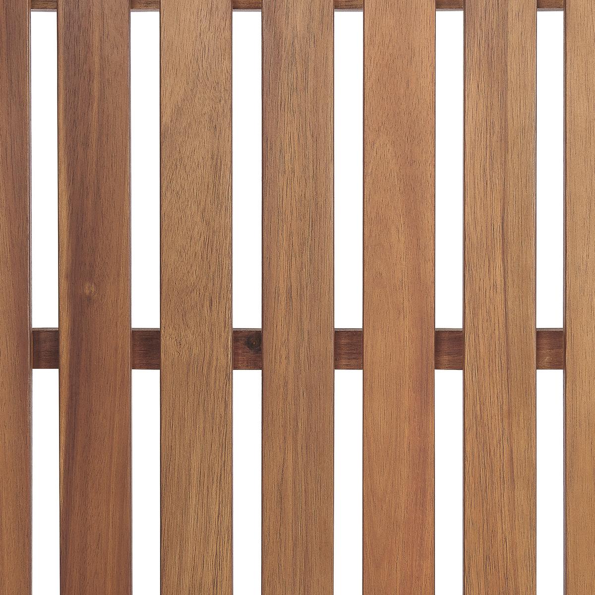 GARTENBANK Akazienholz hellbraun 110 cm Treia - Hellbraun, Holz (110/92/40cm) - Beliani