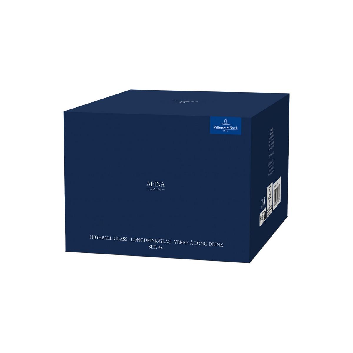 LONGDRINKGLÄSER Afina transparent 300 ml 4er Set - Transparent, Glas (0.3L) - Villeroy & Boch