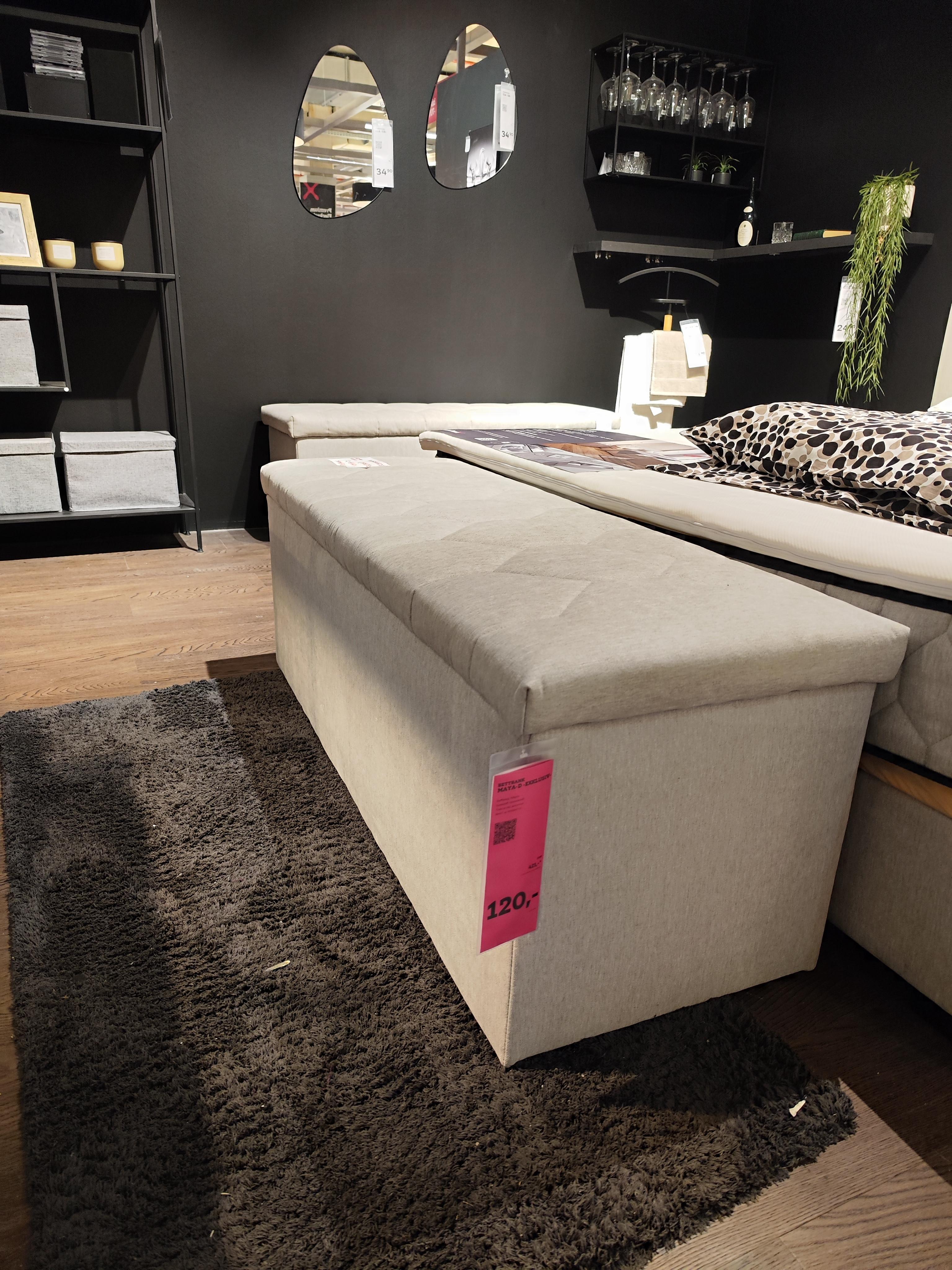 Bettbank Maya Hellgrau