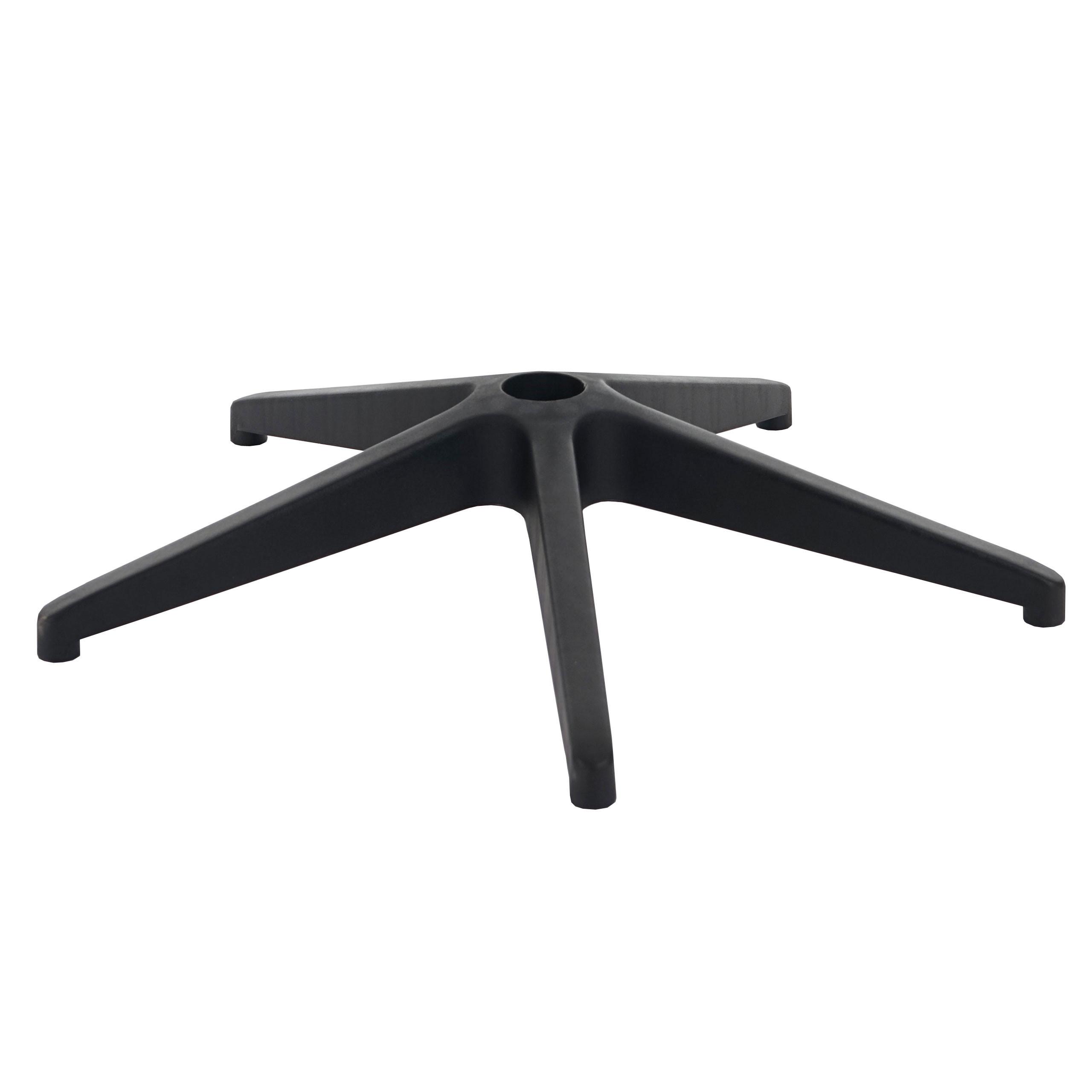 FUSSKREUZ 60CM LOCH Ø5CM Schwarz - Schwarz, Kunststoff (60/12/60cm) - MCW