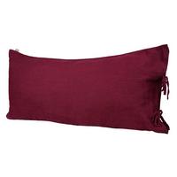 KISSENBEZUG reines Leinen merlot-rot 40/80 cm - Dunkelrot, Naturmaterialien (40/80cm) - beties Heimtextil