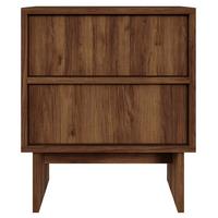 NACHTTISCH Sanva WARMIA WALNUSS 50 CM - Dunkelbraun, Holzwerkstoff (49.6/56/35cm) - Selsey