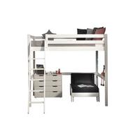 HOCHBETT Karolina 209x190x215 aus Massivholz+MDF in Weiß - Weiß, Holz (140/200cm) - 58aufmkessel