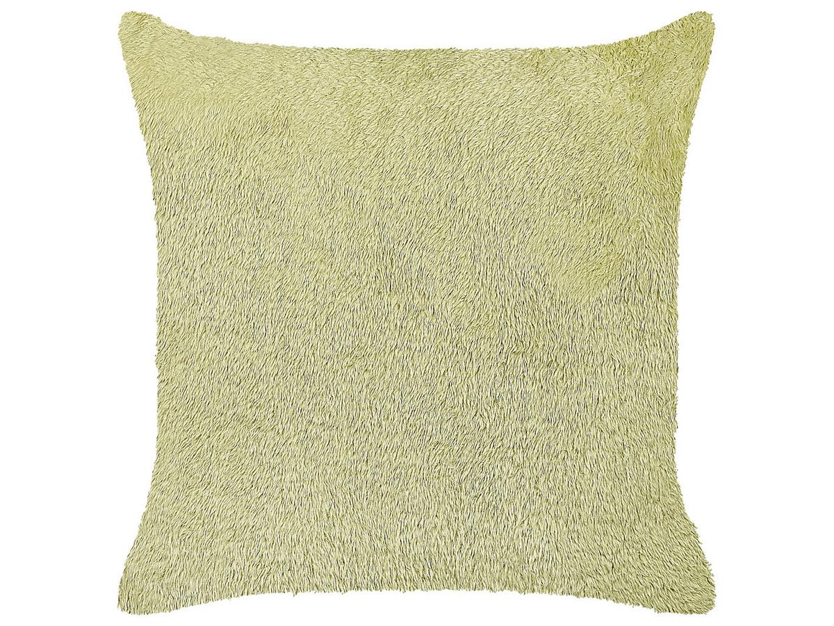DEKOKISSEN 2er-Set Hellgrün 45/45 cm Pilea - Hellgrün, Textil (45/45cm) - Beliani