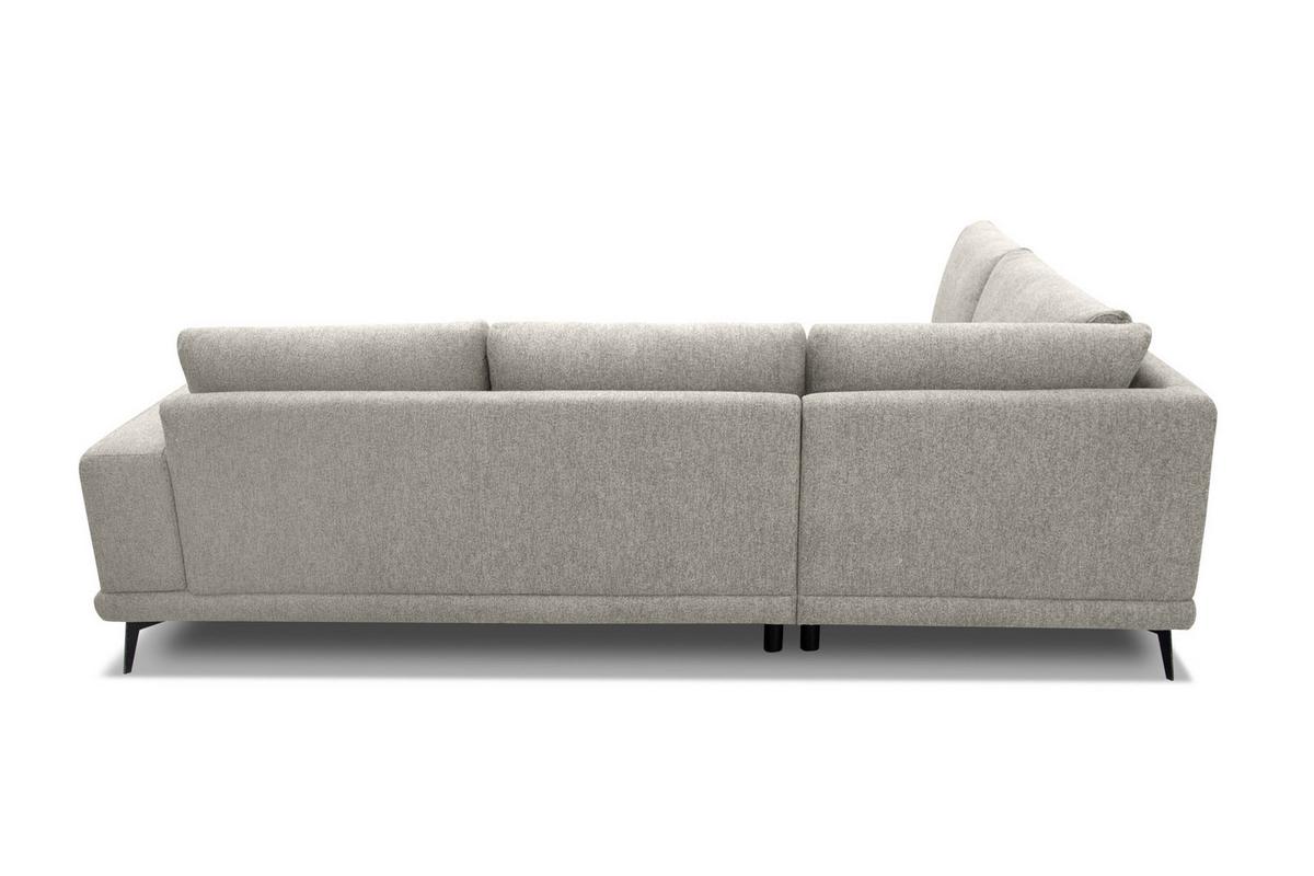 ECKSOFA MEDIOLANE 5-Sitzer, hellgrau - Hellgrau, Holzwerkstoff/Textil (219/282cm) - Wozimo