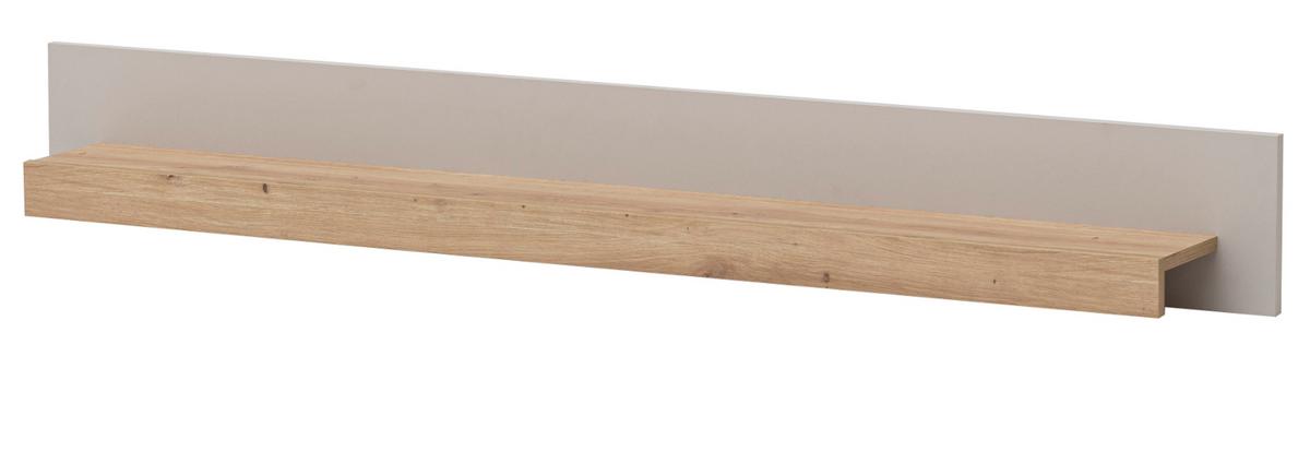 WANDBOARD Kaschmir, Artian Eiche, Wandregal 159 cm - Kaschmir/Eiche Artisan, Holzwerkstoff/Metall (159/20/18cm) - Furn.Design