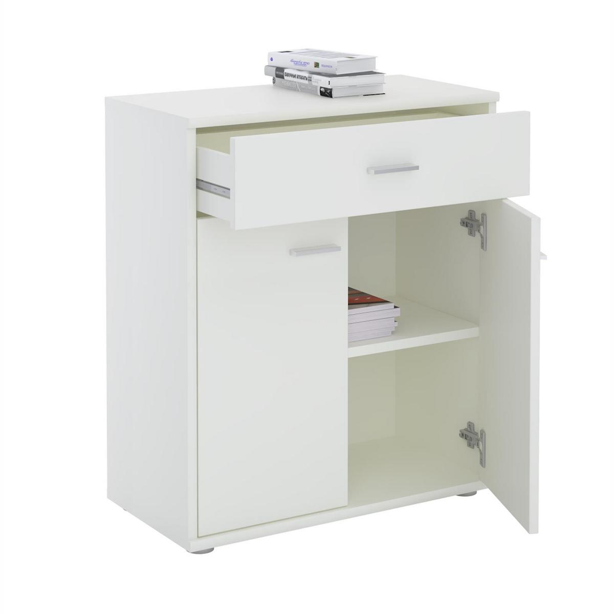 KOMMODE TOMMY weiß - Weiß, Holzwerkstoff (60/70/30cm) - CARO-Möbel
