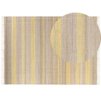 TEPPICH geflochten Talpur 230/160 cm - Beige, Naturmaterialien (160/230cm) - Beliani