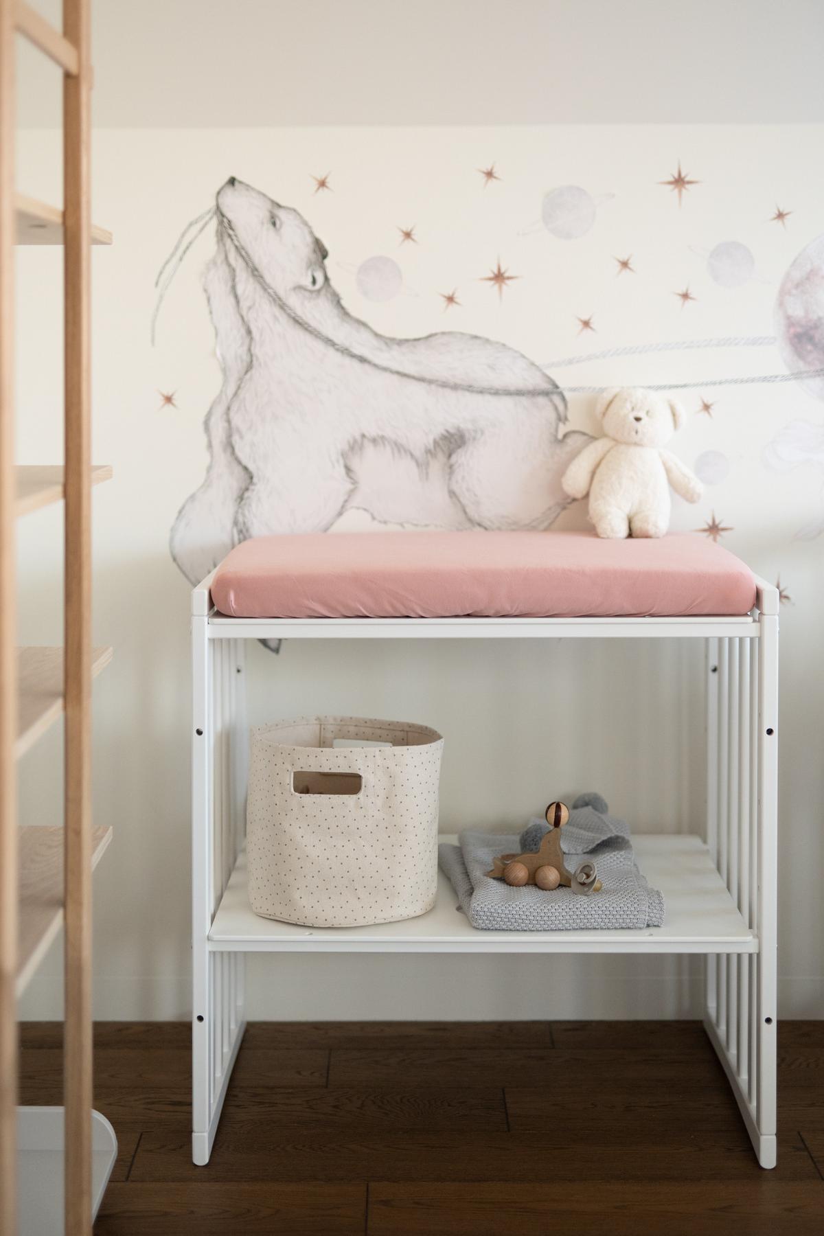 BABY Spannbettlaken Regal 7in1 - Rosa, Textil (50/73cm) - waldin