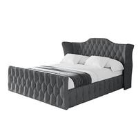 POLSTERBETT mit Bettkasten, Fußteil und Lattenrost, Boxbett mit Matratze H3/H4 - MODY-Z 120x200 Dunkelgrau - Anthrazit, Holzwerkstoff/Textil (120/200cm) - ALTDECOR