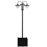 GARTENLATERNE, Schwarz, PP, ABS, Edelstahl, Aluminiumlegierung - Schwarz, Metall (60/55/189cm) - Outsunny