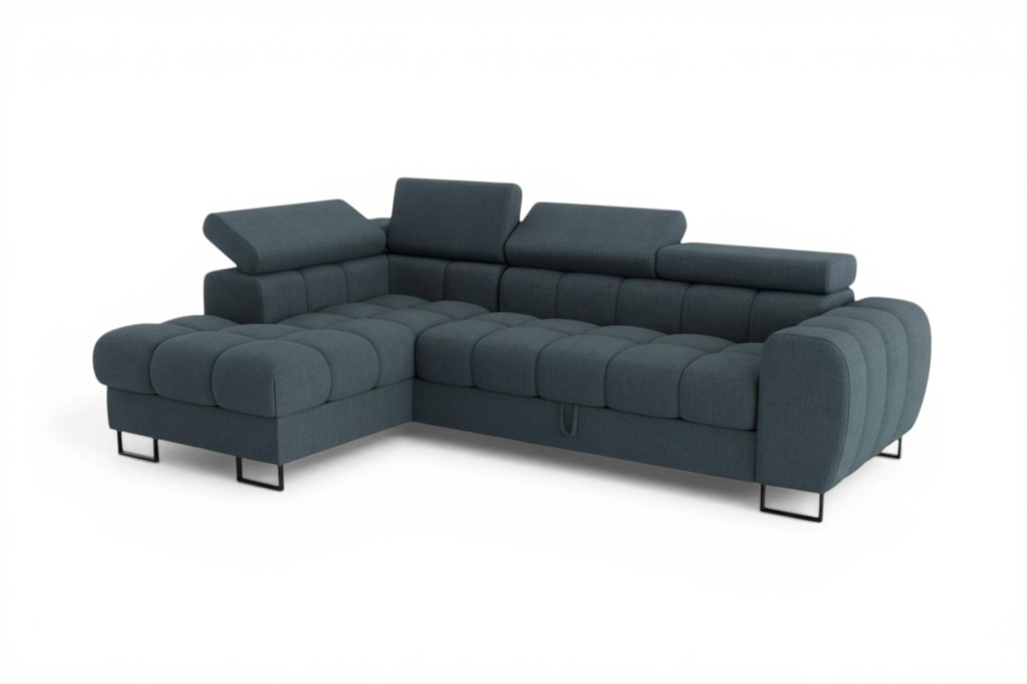 ECKSOFA Bastien Mit Schlaffunktion - Anthrazit, Holzwerkstoff/Textil (170/260cm) - Fun Möbel