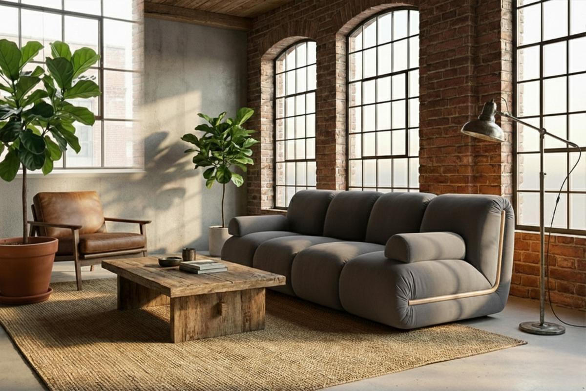 MODULSOFA LAYLA Taupe Velvet - Taupe/Schwarz, Buchenholz/Textil (183/74/99cm) - KAWOLA