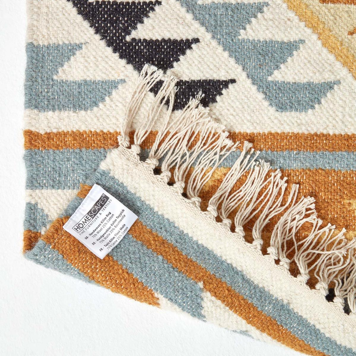 KELIM-TEPPICH Agra handgewebt 120/170 cm - Multicolor, Textil (120/170cm) - Homescapes