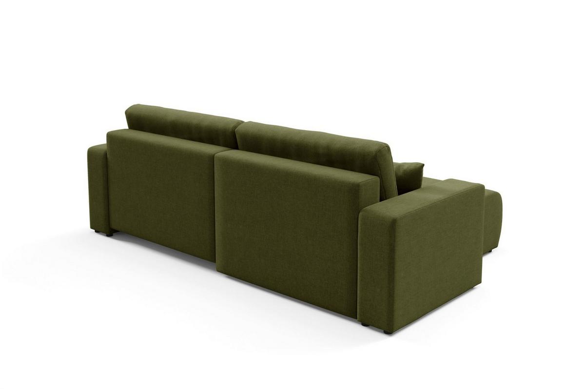 ECKSOFA Augusto - Grün, Holzwerkstoff/Textil (244/149cm) - Fun Möbel