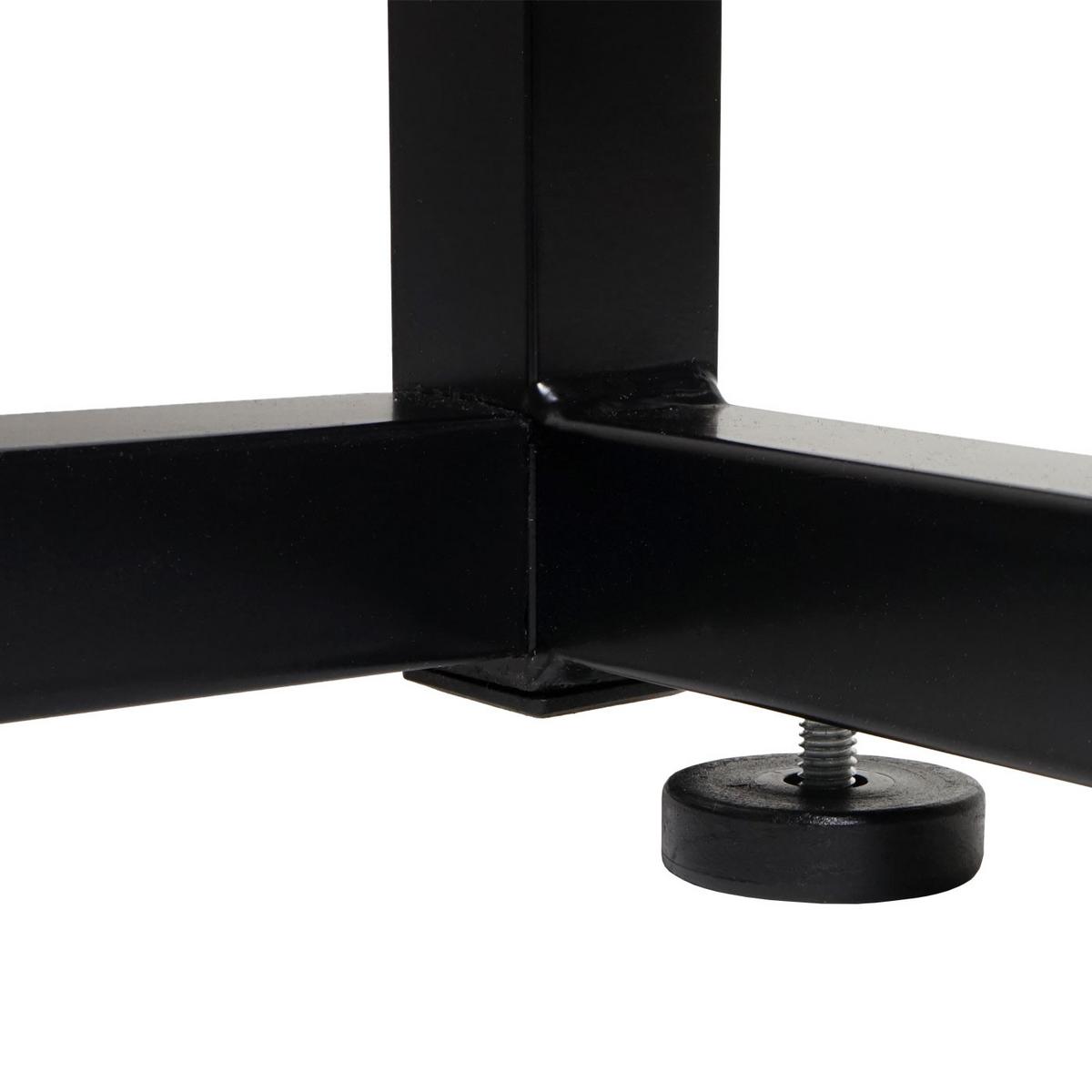 ECK-SCHREIBTISCH Dunkelbraun - Dunkelbraun, Metall (140/140/76cm) - MCW