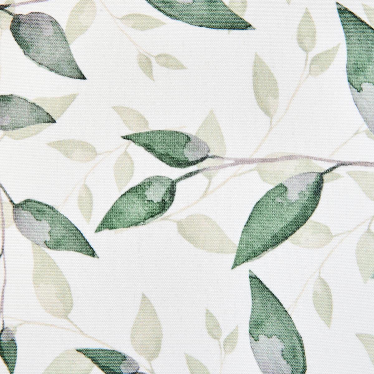 GARTENKISSEN 2er-Set Grün 45/7 cm Flyleaf - Weiß/Grün, Textil (45/45/45cm) - Beliani