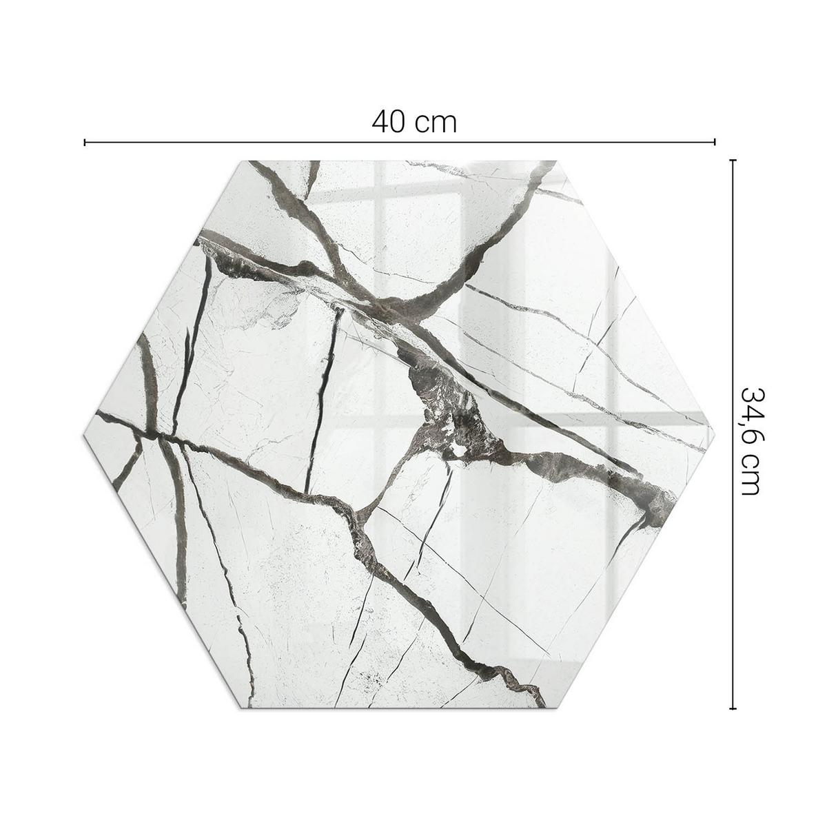 GLASPLATTE für Kamin h40 cm - Weiß, Glas (40/40/0.4cm) - TULUP