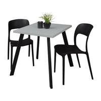 BARTISCH Eirene 70x70x75 schwarz matt/aqua matt lack - Hellblau, Metall (70/70/75cm) - 58aufmkessel