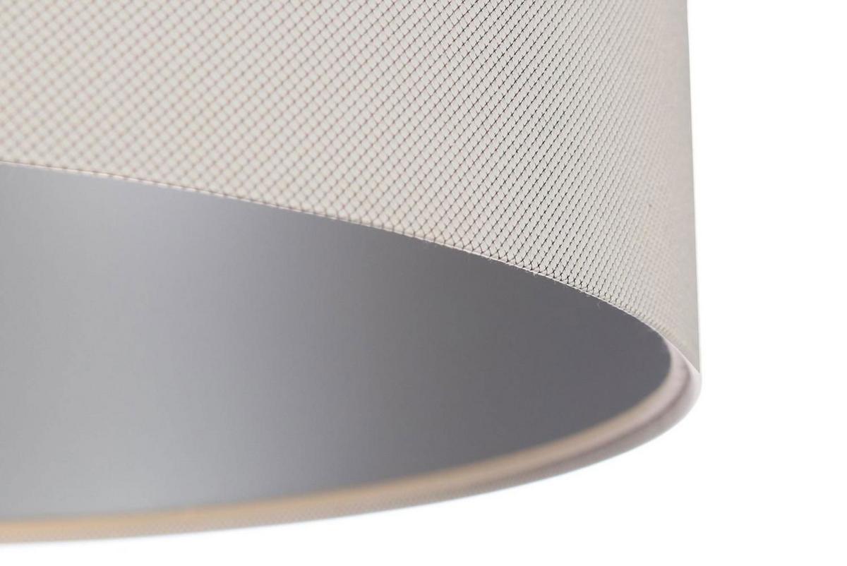 HÄNGELEUCHTE Silber 60/30 cm - Beige/Silberfarben, Kunststoff (60/1.1/30cm) - ONZENO