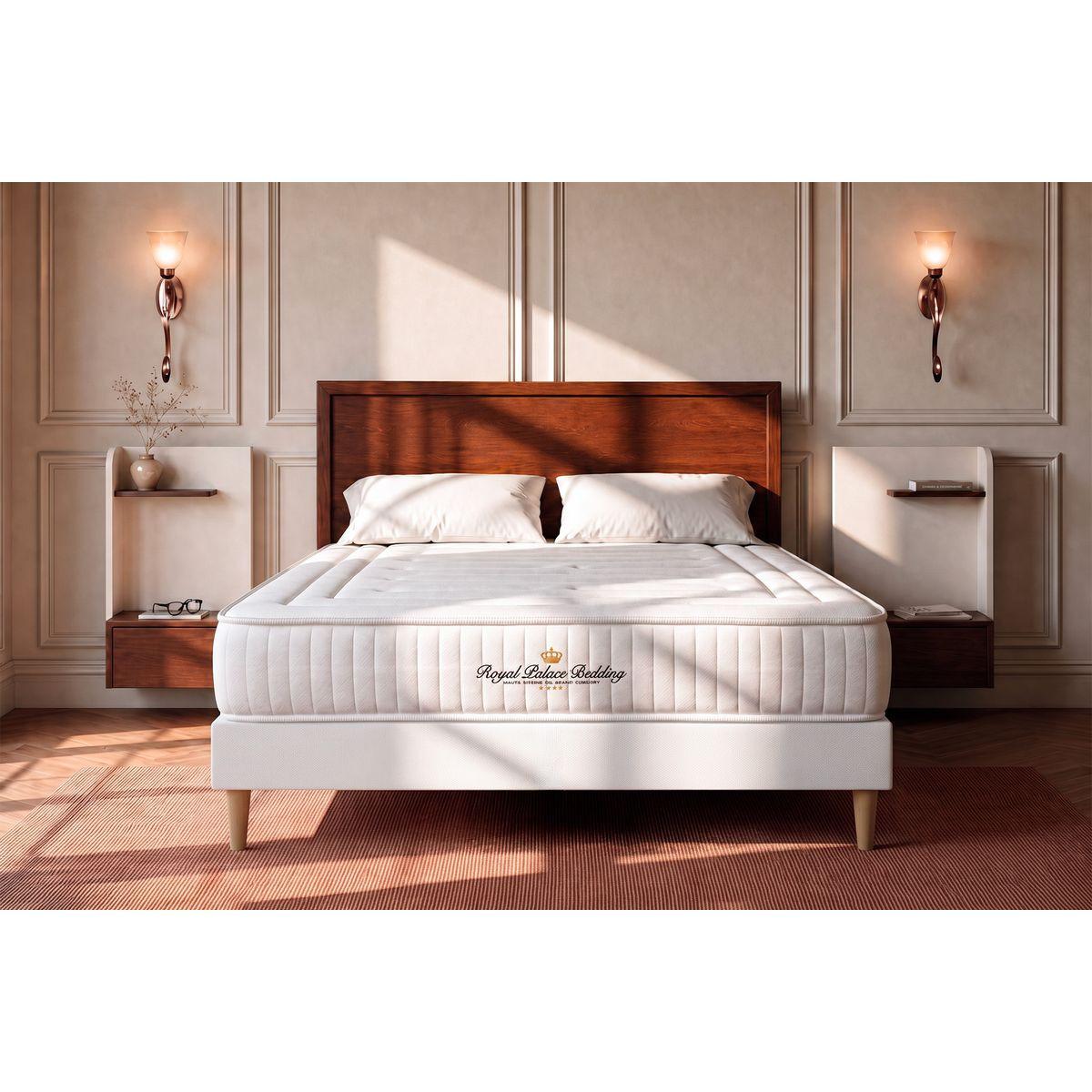 MATRATZE Lancaster Taschenfederkern und Memory-Schaum 80 x 200 cm h3 - Weiß, Textil (80/200cm) - ROYAL PALACE BEDDING
