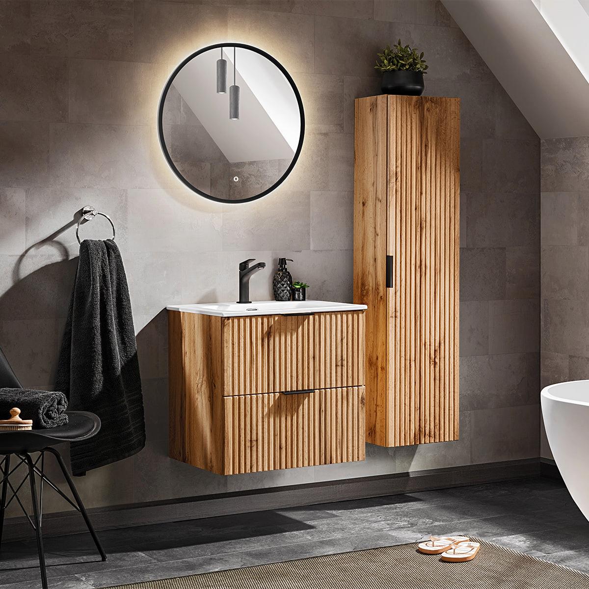 WASCHTISCH 60.2cm Adriel Holz - Braun, Holzwerkstoff (60.2/57/46cm) - Petits-meubles