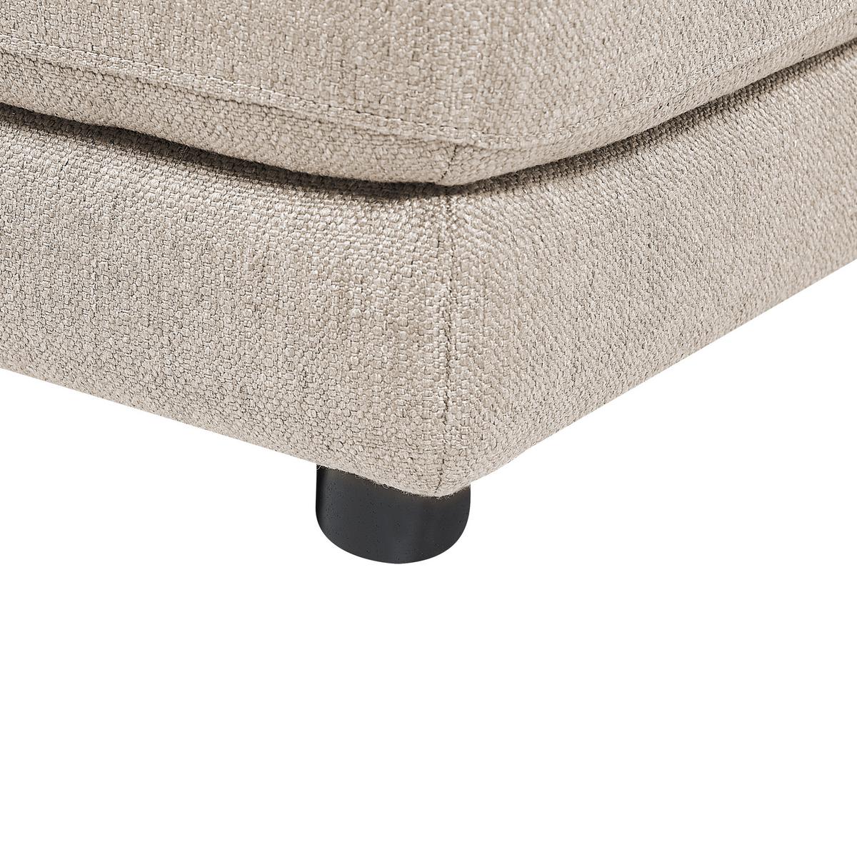 OTTOMANE Stoff Beige Sigtuna - Beige, Textil (102/43/102cm) - Beliani