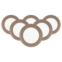 FRÜHSTÜCKSTELLER Liberty Pure Colors Cocoa Brown ø 22,5 cm 6er Set - Braun, Keramik (22.6cm) - Seltmann Weiden