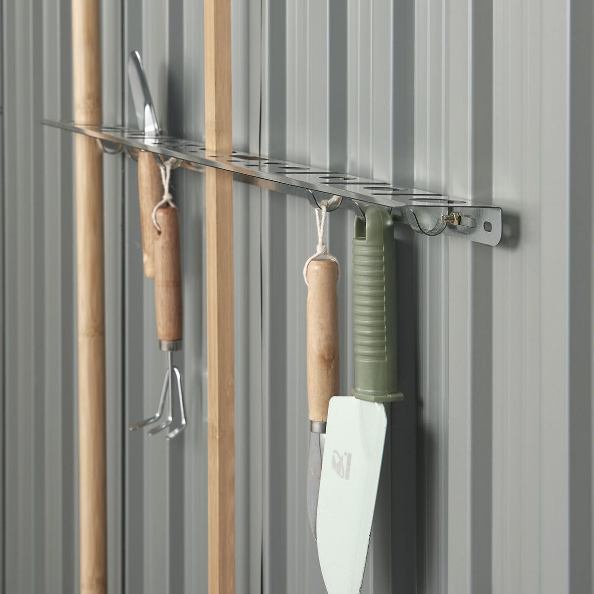 GERÄTESCHUPPEN S Anthrazit - Grau, Metall (164/182/88cm) - Juskys