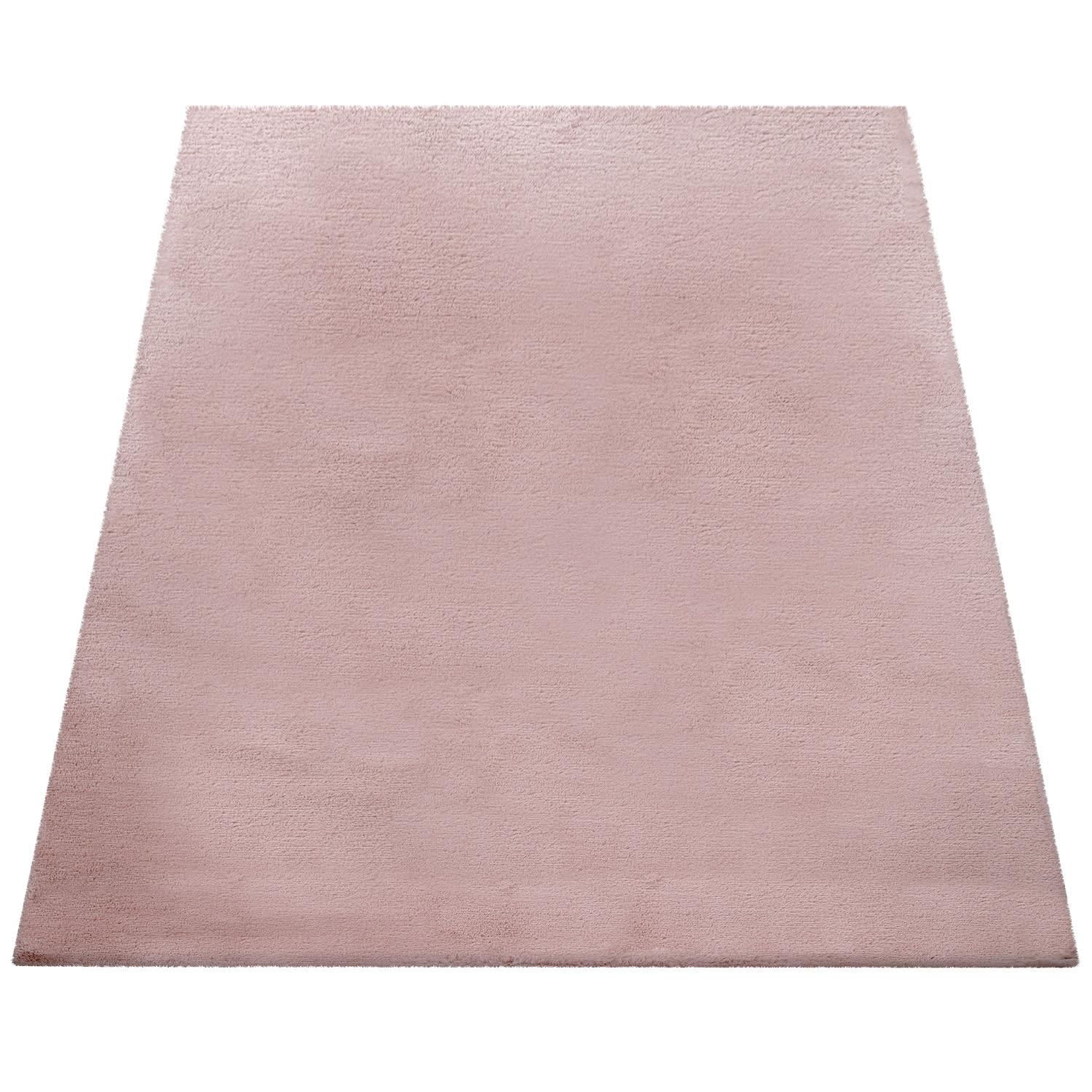 HOCHFLORTEPPICH, einfarbig, Rosa, 140 x 200 cm - Rosa, Textil (200/140cm) - KADIMA DESIGN