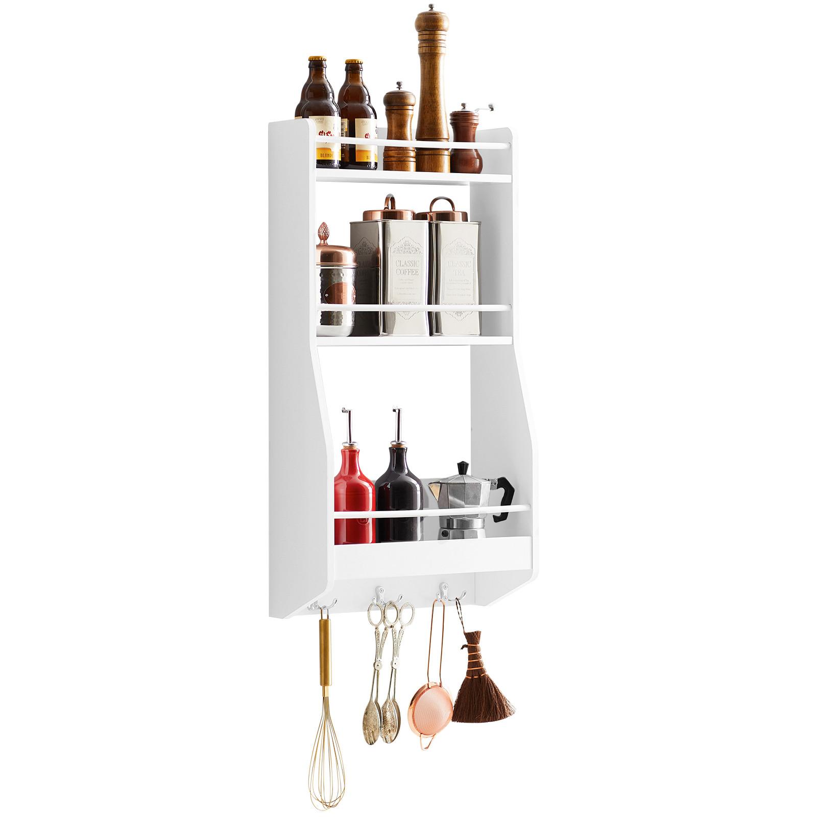 KÜCHENREGAL Weiß - Weiß, Holzwerkstoff (38/75/17cm) - SoBuy