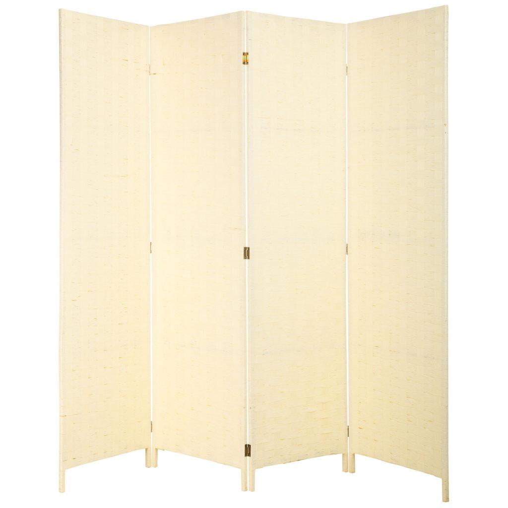 PARAVENT aus geflochtenem Papier mit 4 PANEELE, 3x180cm - Beige, Papier (200/180/3cm) - Wanderlust