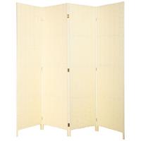 PARAVENT aus geflochtenem Papier mit 4 PANEELE, 3x180cm - Beige, Papier (200/180/3cm) - Wanderlust