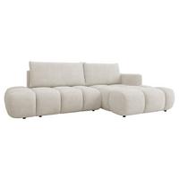 ECKSOFA Soffi, Seite: Rechts - Creme/Schwarz, Holz/Kunststoff (283/166cm) - MIRJAN24