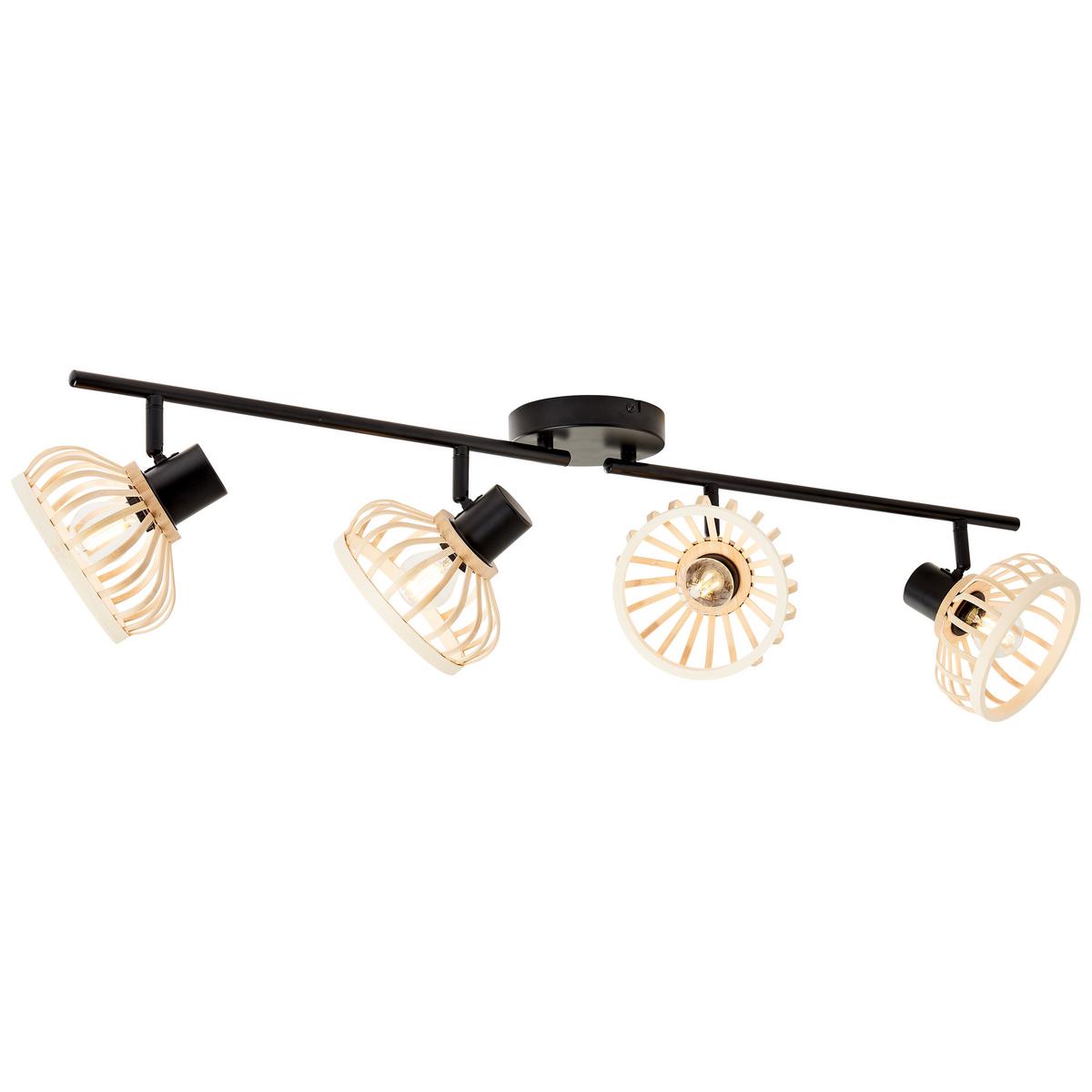 SPOTBALKEN Norah 99740/76 - Schwarz, Holz (15/90.5/22cm) - Brilliant