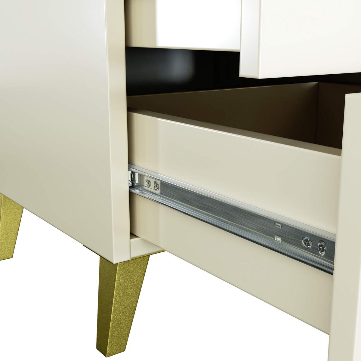 NACHTTISCH Kaschmir 58/40/37 - Kaschmir, Holzwerkstoff (40/58/37cm) - RAUMHIRSCH FURNITURE