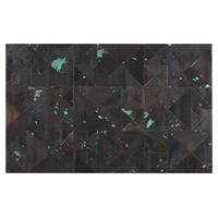 KURZFLOR-TEPPICH Atalan 200/140 cm - Blau, Fell (140/200cm) - Beliani