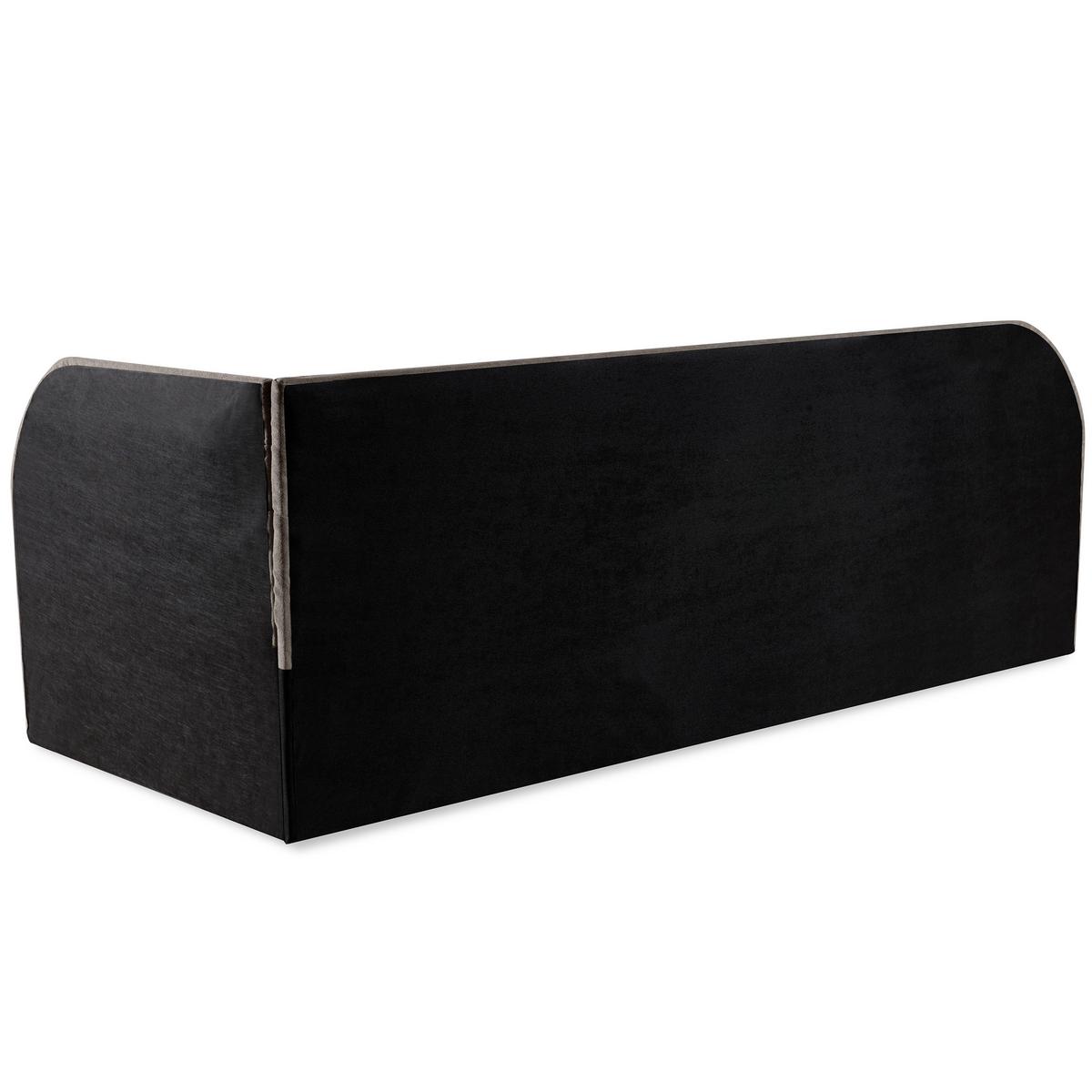 POLSTERBETT Cobi, Eckbett 80x200 cm mit Bettkasten, Hellbraun, Rechts - Hellbraun, Textil (80/200cm) - Beautysofa