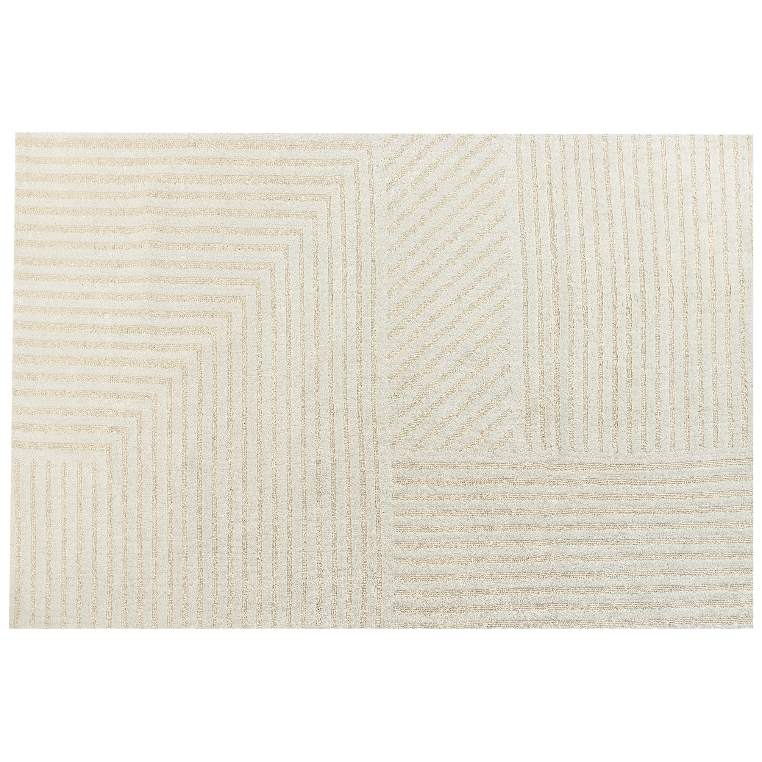KURZFLOR-TEPPICH Beige 200/300 cm Abegum - Beige, Textil (200/300cm) - Beliani