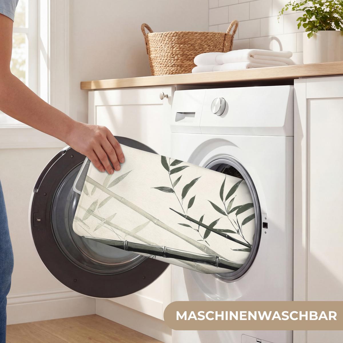 WC-VORLEGER Japandi - Bambus - Beige WC Teppich 40x60 cm - Ecru, Textil (40/1cm) - OnlyWow