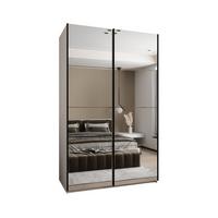 SCHWEBETÜRENSCHRANK 245,5/150/64 2-türig - Schwarz/Eiche Artisan, Holz/Metall (150/245/64cm) - Abiks Möbel