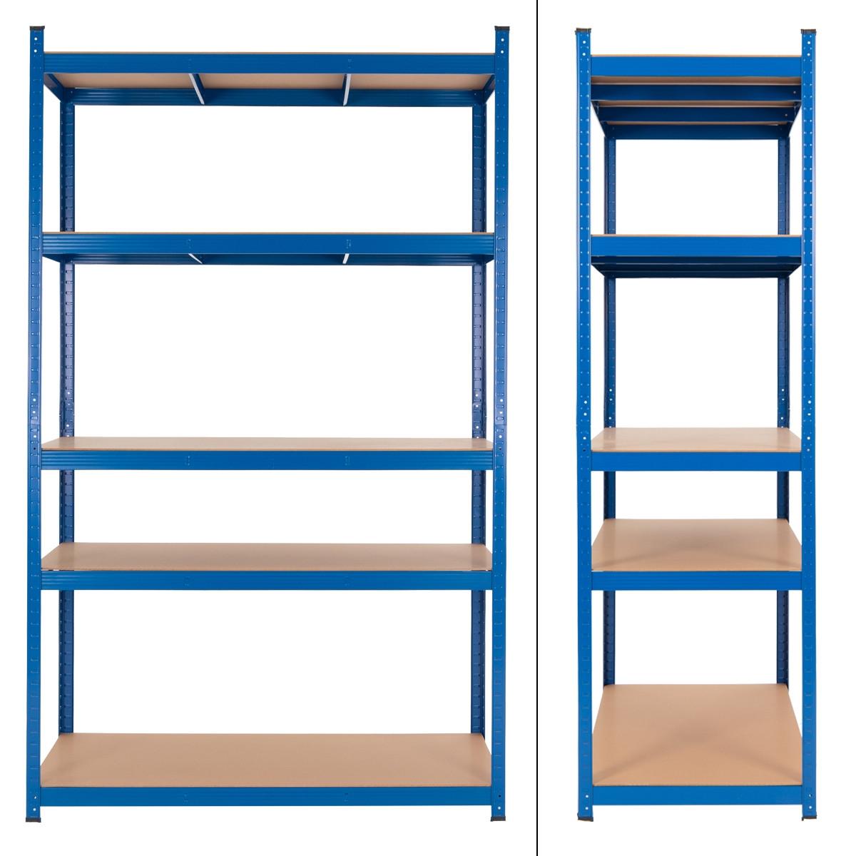 LAGERREGAL 2er Set - Blau, Metall (50/200/100cm) - ECD-Germany