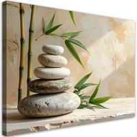 LEINWANDBILD Zen und Orientalisch 100x70cm - Beige, Textil (100/70cm) - Feeby