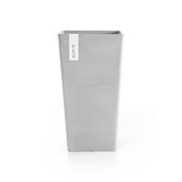 BLUMENTOPF Rotterdam Mid High 31/31/56,5 cm Hellgrau - Hellgrau, Kunststoff (31/56.5cm) - Ecopots