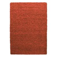 HOCHFLORTEPPICH RHEIN, einfarbig, aus Polypropylen, Terrakotta, 120 x 170 cm - Orange, Textil (170/120cm) - KADIMA DESIGN