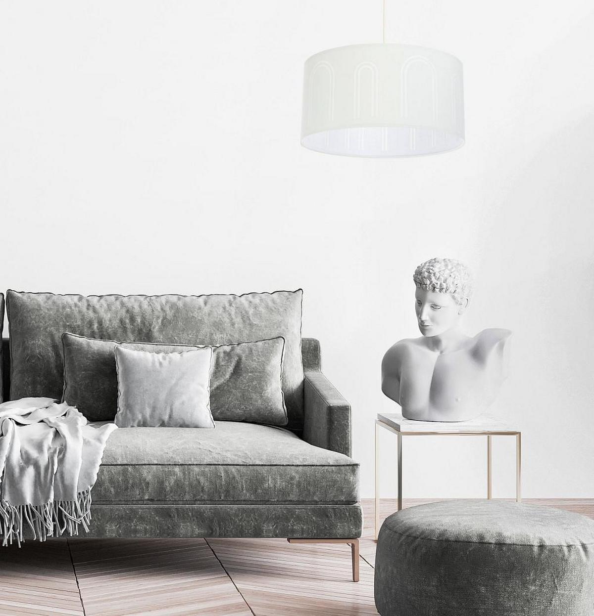 HÄNGELEUCHTE Weiß 40/90 cm - Weiß, Kunststoff (20/0.4/90cm) - ONZENO