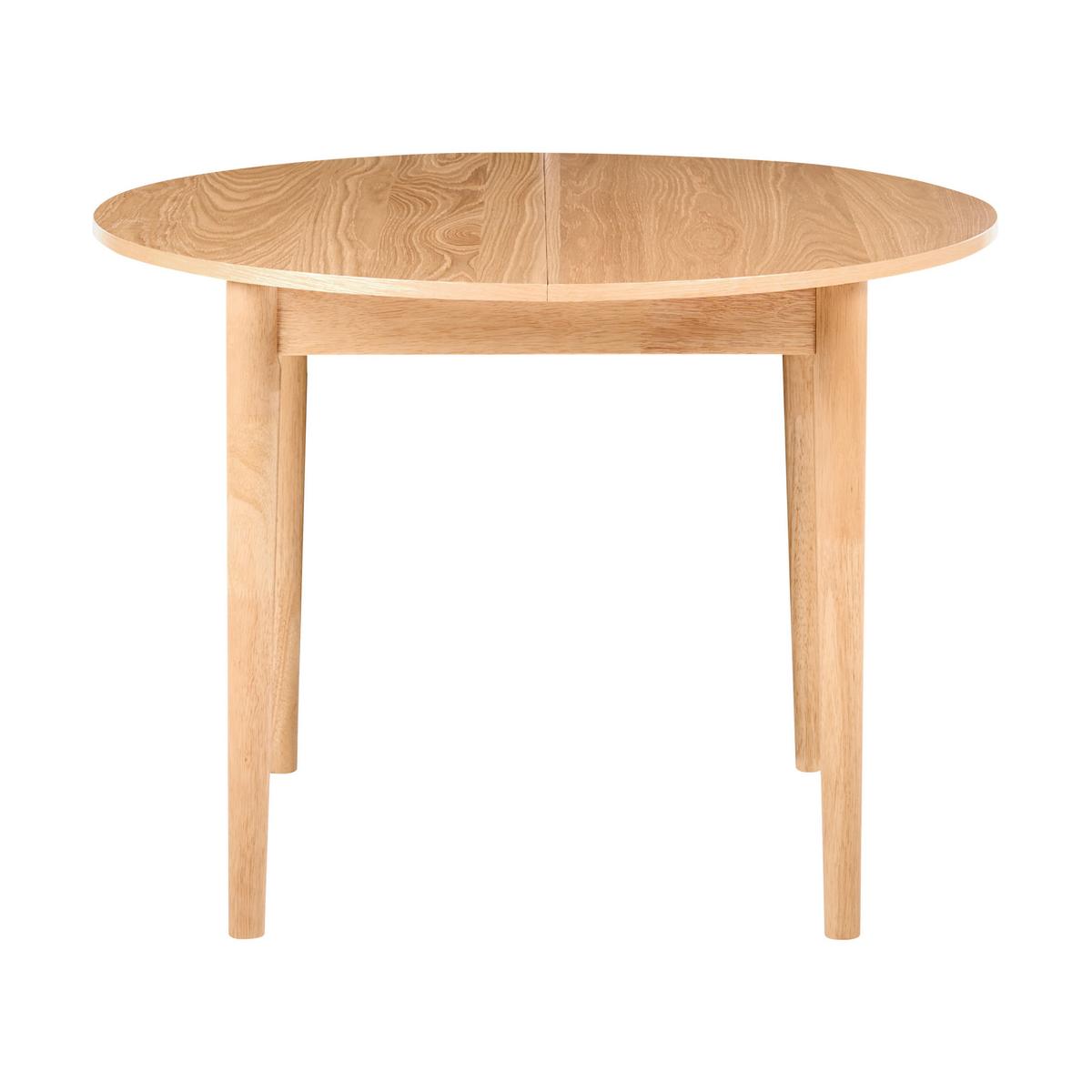 ESSTISCH ausziehbar Helle Eiche 107-137/107 cm Echo - Hellbraun, Holzwerkstoff (107/107/76cm) - Beliani