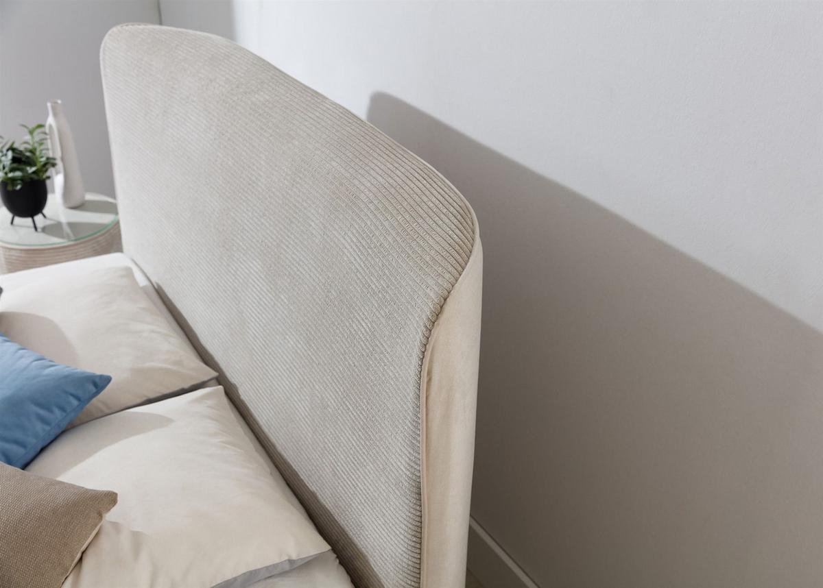 BOXSPRINGBETT Body In Paros - Beige, Holzwerkstoff/Textil (160/200cm) - Fun Möbel