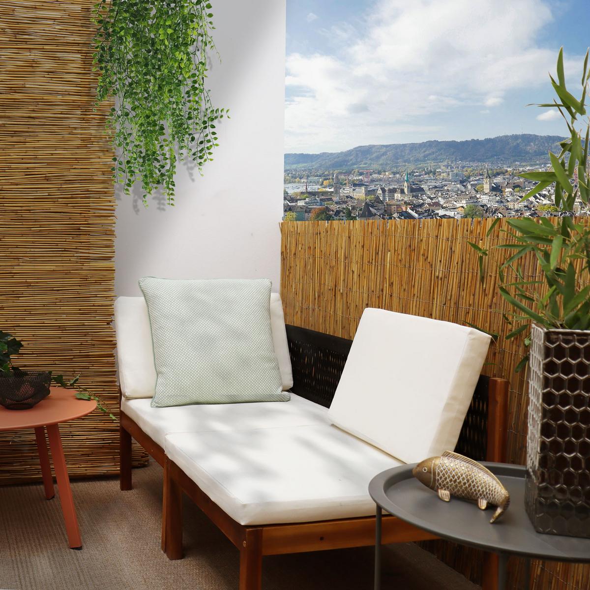 BALKON-SICHTSCHUTZ Schilf, 100/500 cm, braun - Braun, Naturmaterialen (500/100cm) - urfence