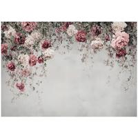 FOTOTAPETE Blumen Betonwand Vlies Tapete Wohnzimmer 250x175 - Multicolor, Papier (250/175cm) - Wallarena